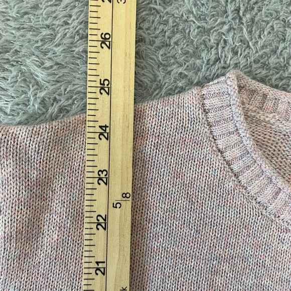 Ella Moss‎ Womens Medium M Striped Sweater Crew Neck Long Sleeve Pink - Picture 8 of 10